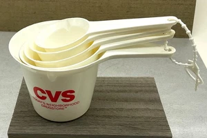 Lot Set Original Vintage CVS Measuring Cups 1/8 Cup- 1 Cup Unused 30 ML - 250 ML - Picture 1 of 6