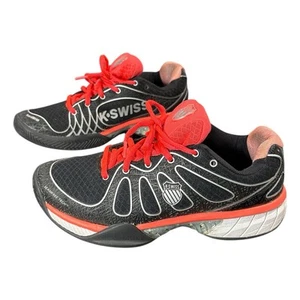 K-Swiss Damen Pickleball Tennis Turnschuhe schwarz neon rot Durawrap Größe US 8 - Bild 1 von 9
