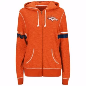 $ 72 Denver Broncos DAMEN MAJESTÄTISCHES SPORTLICHES TRADITION HOODIE SWEATSHIRT NEU MIT ETIKETT - Bild 1 von 6