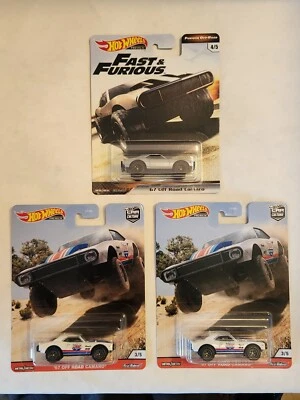 Hot Wheels Premium 67 Off Road Camaro Car Culture Fast And Furious Lot Of 3  - Image 1 of 4