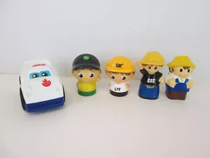 Mega Bloks Blocks First Builders Replacement Figures John Deere Cat Farmer Car - Picture 1 of 5