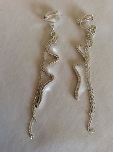 Sparkling Crystal Snake Clip-On Earrings - Picture 1 of 3
