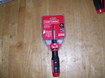 CRAFTSMAN 15-Piece Bi-Material Handle Ratcheting 1/4" Multi-Bit Screwdriver Set - Image 1 of 2