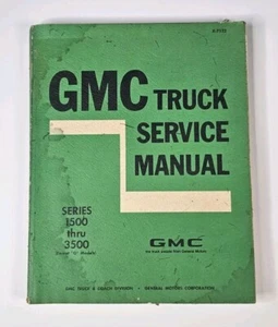 1970 GMC Truck Service Manual Series 1500 Thru 3500 X-7132 - Foto 1 di 4