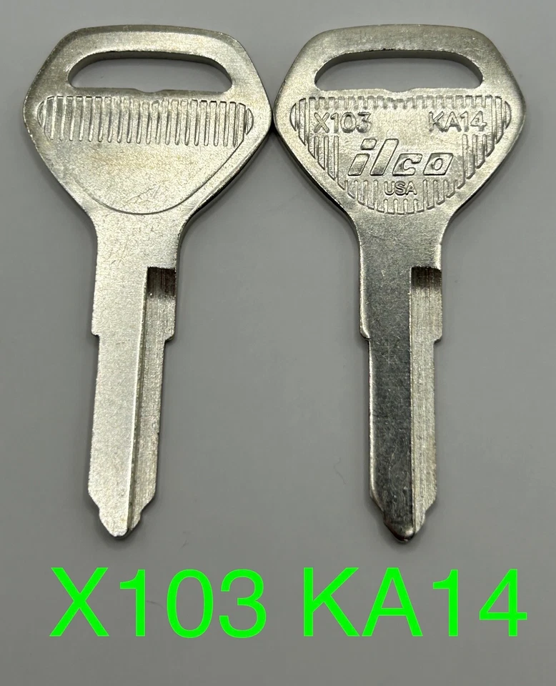 2 Key Blanks Kawasaki 1979-1984 KZ750 KZ1000 1979-2005 KZ1000C KZ1000P KZ 1000 C - Image 1 of 1