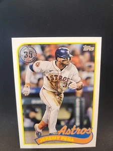 Serie Actualización Topps 2024 - 1989 Topps Béisbol #89US-17 Jeremy Peña - Imagen 1 de 2