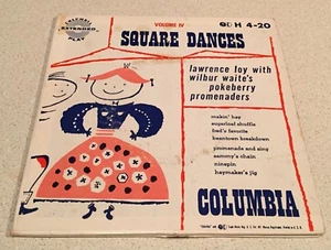 L👀K: SQUARE DANCES Vol.IV 2-Disc 45 RPM Box Set-Lawrence Loy - Columbia H 4-20 - Picture 1 of 10