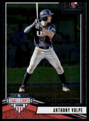 2019 Panini USA Baseball Stars & Stripes #47 Anthony Volpe Longevity Base - Image 1 of 2