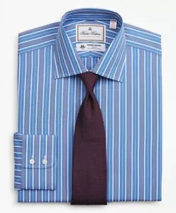 Nuevo con etiquetas $168 Brooks Brothers x Thomas Mason Colección Lujo Camisa de Vestir 14.5 34 - Imagen 1 de 3