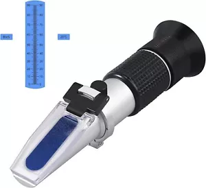 Handheld Brau Refraktometer Obst Bier Milch Honig Zucker Meter 0-90% Brix ATC - Bild 1 von 12