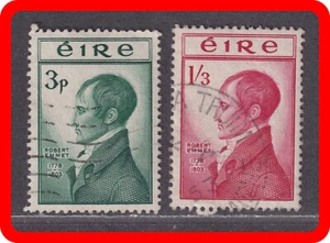Ireland | SG.156-157 | Hib.C43-44 | ROBERT EMMET (PATRIOT) | USED - Picture 1 of 2