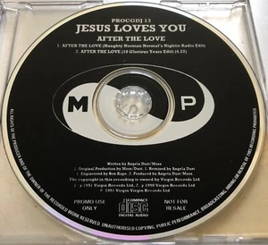 JESUS LOVES YOU After The Love PROCGDJ 13 SELTENE UK DJ PROMO CD SINGLE Boy George - Bild 1 von 5