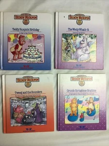 Lot ~ 4 TEDDY RUXPIN - Birthday, Tweeg, Songbook, Grundo, Wooly - BOOKS ONLY - Foto 1 di 7