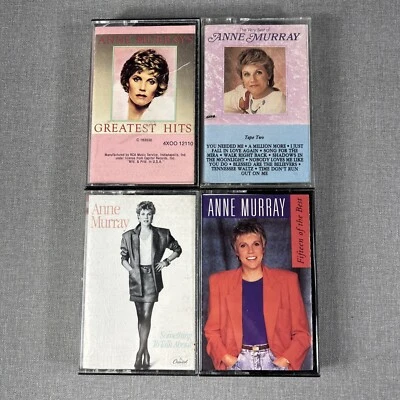 Лот из 4 кассет Anne Murray - лучшие хиты - очень лучшие ~ пятнадцать ~ что-то - Изображение 1 из 4