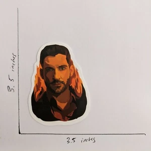 Lucifer Morningstar TV Show Aufkleber Netflix Skateboard Laptop Handy Flasche Feuer  - Bild 1 von 1