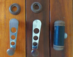 Ex-Volkswagen accessories | 2 x Window crank | Leather Wood Shift Knob handle - Picture 1 of 9