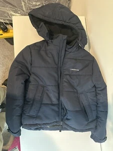 London Fog Boys Size Small 8 Zip Up Winter Jacket With Hood Blue - Picture 1 of 6
