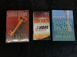 Sandra Brown Book Lot of 3 Romance & Suspense & Thriller Standalone Novels HC PB - Picture 1 of 6