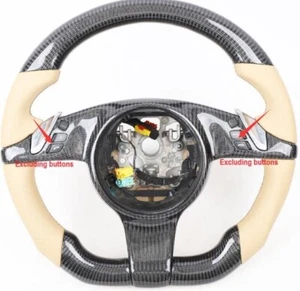 Carbon Fiber Car Steering Wheel For Porsche Cayenne Panamera - Picture 1 of 1