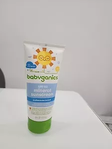 Babyganics SPF 50 Mineral Sunscreen Lotion 6 Fl Oz Expires 05/2025 - Picture 1 of 1