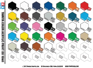 Tamiya Acrylic Mini X Paint Jars (Round, 10ml, .33fl oz), NEW - Picture 1 of 57