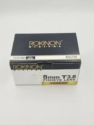 Lente ojo de pez Rokinon 8 mm T3.8 Cine para video DSLR con apertura sin clic - Nikon Foto 1 de 4