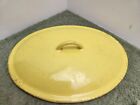 Vtg Cast Iron LID ONLY For Pot Pan Oval Yellow 11 1/2?x 8 7/8? FE 12 3-C BELGIUM