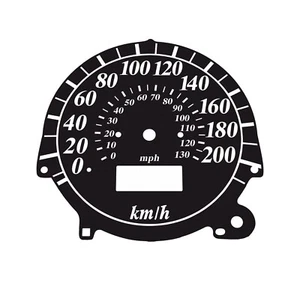 Suzuki VL 1500 Intruder LC MPH+ km/h Black Custom Gauge Face - Picture 1 of 1