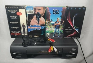 Toshiba M-645 4-Head Hi-Fi VCR+ Plus VHS Player Bundle w/ Cables Repo Spawn Crow - Picture 1 of 10