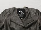 Equipment General Technique G.E.T Women’s Leather Zip Jacket DD7 Grey Size Small