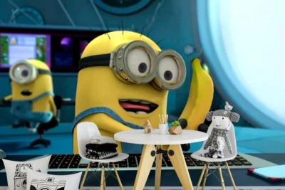 Детское искусство обои миньоны современный декор эксклюзивный дизайн детская комната - Изображение 1 из 4