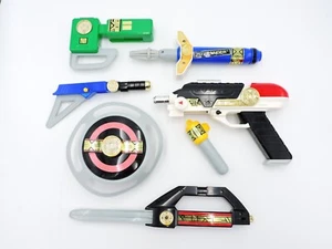 Set Blaster 7 in 1 POWER RANGERS Zeo 90% Completo 1996 Bandai gioco di ruolo spada ascia - Foto 1 di 4