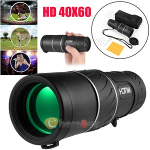 40x60 Monocular-Telescope for Hunting Wildlife Bird Watching Travel Camping NEW - Picture 1 of 14