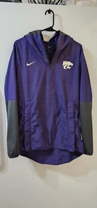 Kansas State Wildcats Nike Viertelreißverschluss Hoodie Mantel Basketball Teambekleidung Small - Bild 1 von 23