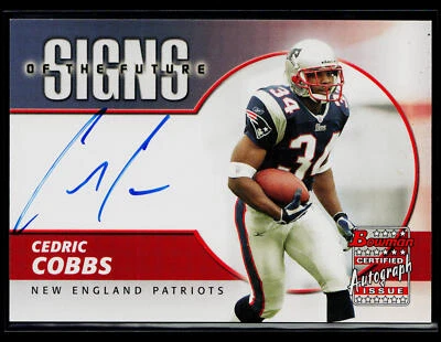 Cedric Cobbs 2004 Bowman SF-CC Signs of Future Autograph New England Patriots - Image 1 of 2