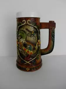 Tovagliolo vintage Mallard Stein C-8107 venatura del legno ceramica Giappone - Foto 1 di 6