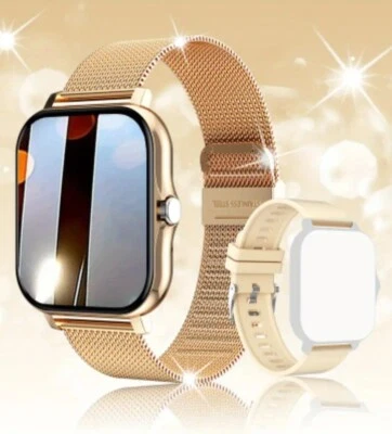 Smartwatch - Montre Connectée Luxe Gold Compatible IOS et Android Bluetooth - Photo 1/2