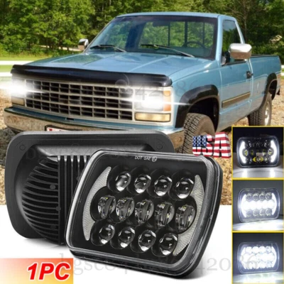 for Chevrolet K1500 K2500 K3500 1988-99 Pickup 5x7" 7x6" Led Headlight HI/Lo DRL - Image 1 of 4
