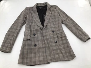 Rachel Zoe Damen Größe Small karierter Langarm Blazer vorne offen - Bild 1 von 6