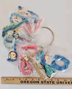 LOT OF 13 Renaissance Designs SHIMMER Synthetic Needlepoint Threads 10-Yard Each - Picture 1 of 5