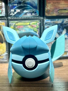 Pokémon Glaceon Eeveelutions (3D Printed) Pokeballs - Bild 1 von 3