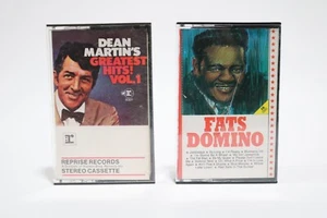 Fat Domino Top 16 Hits And Deans Martins Greatest Hits! Vol. 1 Cassettes - Picture 1 of 23