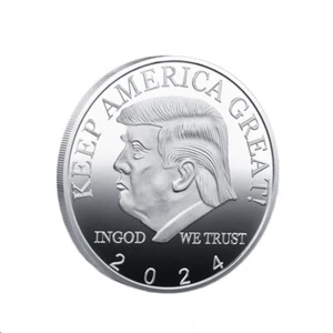 10PCS President Challenge Keep Americe Great EAGLE Silver 2024 Donald Trump Coin - Picture 1 of 5