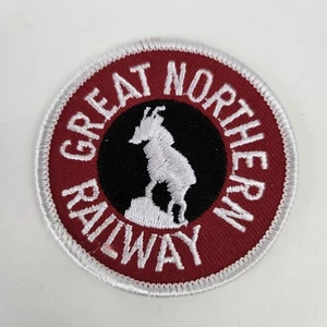 Great Northern Railway Eisenbahn Zug Klasse 1 Eisenbahn Bergziege Aufnäher - Bild 1 von 3