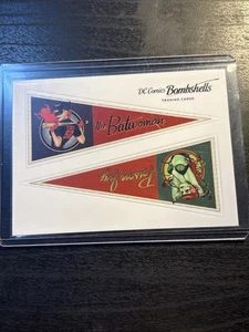 2017 Cryptozoic DC Bombshells Pennant Stickers Batwoman Poison Ivy #K2 - Picture 1 of 2