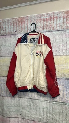 1996 Atlanta Olympics USA Full Zip Windbreaker Jacket - Image 1 of 4