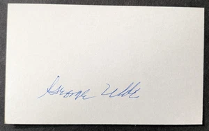 Georg Uhle - 1919 Debüt handsignierte 3x5 Karteikarte - verstorben 1985 - Bild 1 von 1