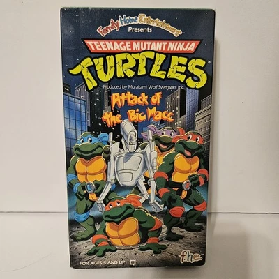Teenage Mutant Ninja Turtles Attack of the Big Macc VHS  TMNT Rare Kids Favorite - Image 1 of 4