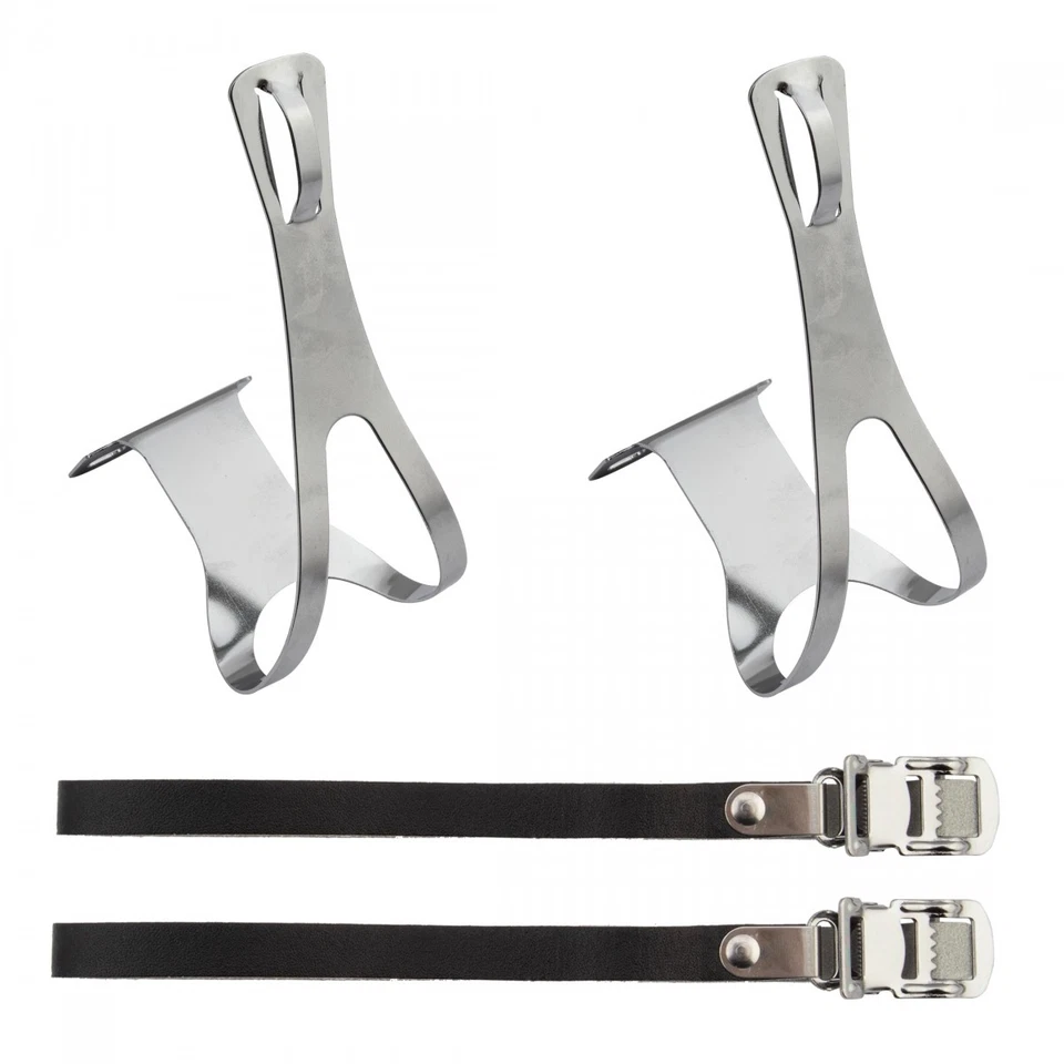 SUNLITE Racing Toe Clips X-Large Chrome Plated for Bicycle Pedals - Image 1 of 1