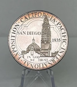 Panama Pacific Exposition San Diego 1oz .999 Fine Silver Commemorative Round - Picture 1 of 7